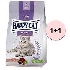 Happy Cat Senior Atlantik-Lachs / somon 1,3 kg 1+1 GRATUIT