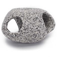 Decorație - Adăpost din piatră, granit, 5 cm