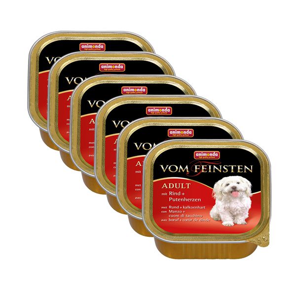 ANIMONDA pate de vită + inimi de curcan, 6 x 150 g