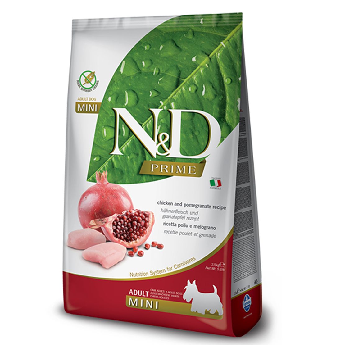 Farmina N&D dog GF ADULT MINI Chicken & Pomegranate 2,5 kg