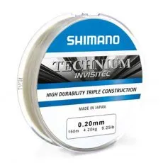 Shimano Monofilament Technium Invisitec Grey 300m 0,355mm