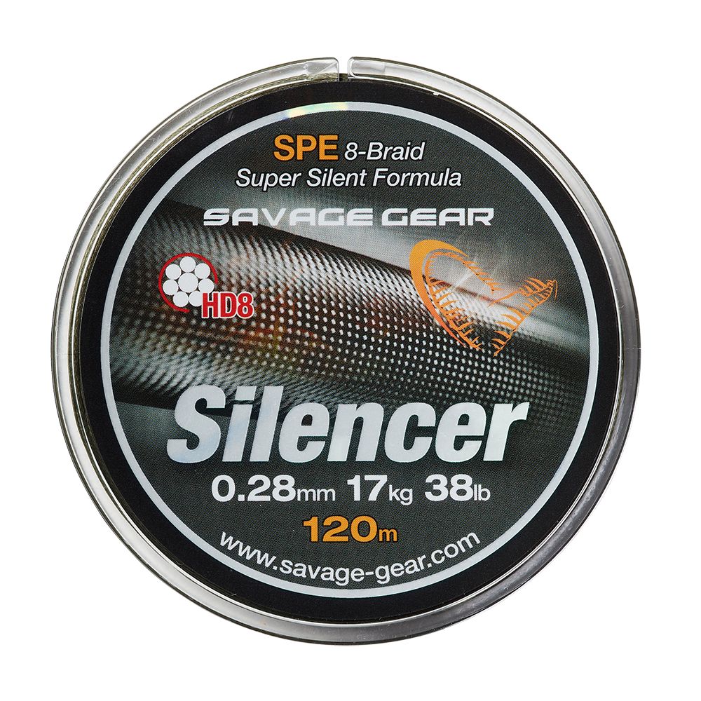 Savage Gear HD8 SILENCER BRAID 120m VERDE 0,12mm