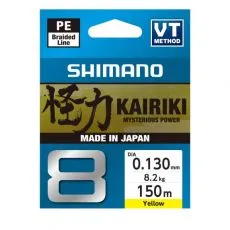Shimano Kairiki 8 Yellow 150m/0,13mm
