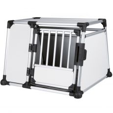 Cutie din aluminiu pentru transportul câinilor, pentru automobil - 93 x 65 x 81 cm