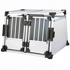 Cutie din aluminiu de transport câini pentru automobil - 95 x 69 x 88 cm