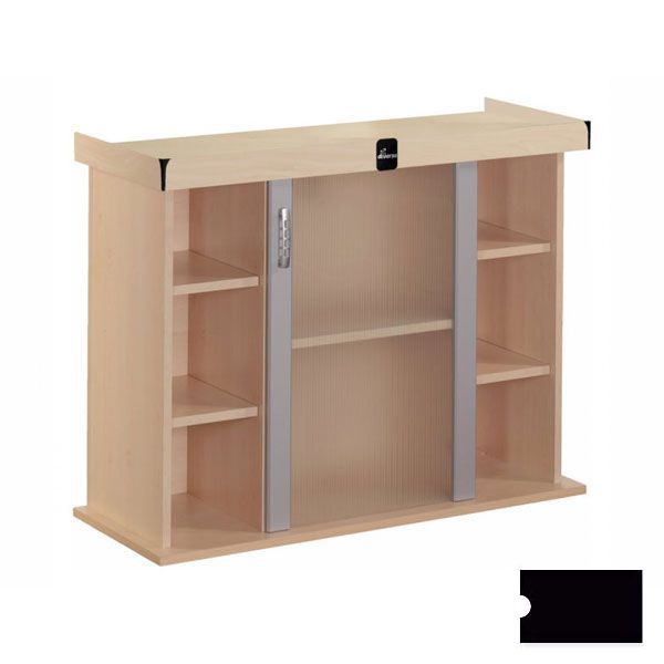 Birou pentru acvariu MODERN 100x40x77 cm DIVERSA – negru, plat