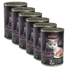 Conservă pentru pisici Leonardo - Iepure 6 x 400 g