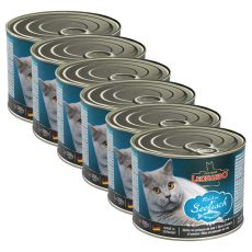 Conservă pentru pisici Leonardo - cu pește, 6 x 200 g