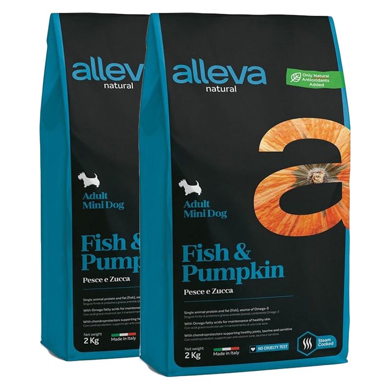 Alleva NATURAL dog fish & pumpkin adult mini 2 x 12 kg