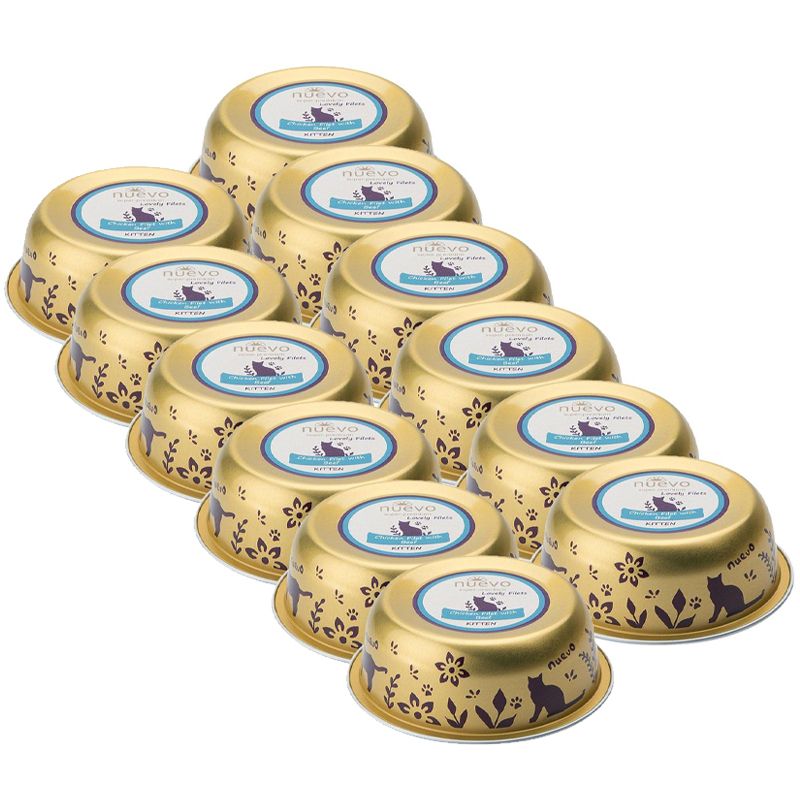 Conservă NUEVO Cat Kitten Chicken Filet with Beef 12 x 85 g