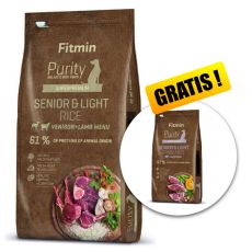 Fitmin Purity Senior & Light Rice Venison & Lamb 12kg + Lamb Grain Free 2kg GRATUIT