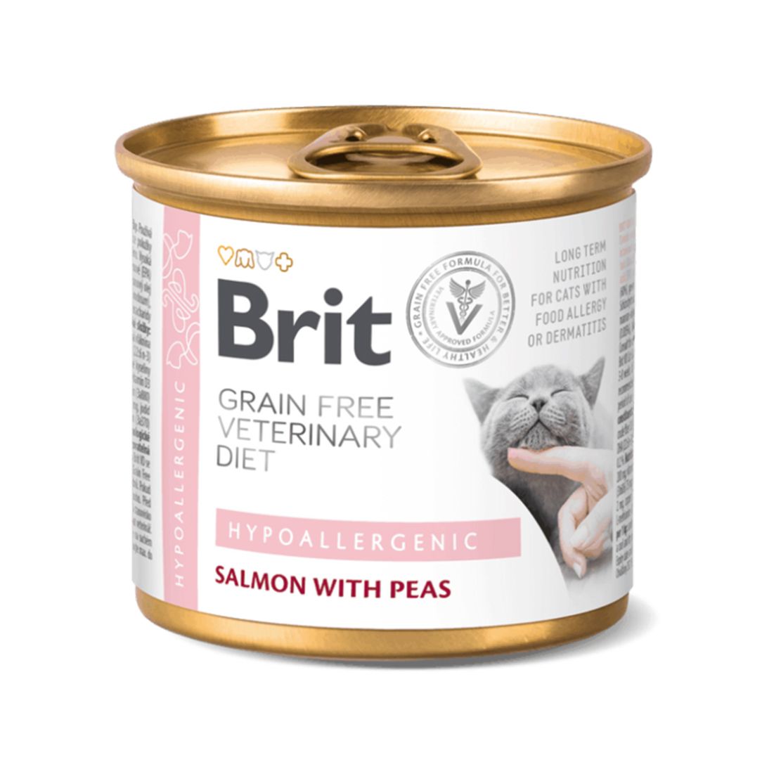 Brit Veterinary Diets GF cat Hypoallergenic 200 g