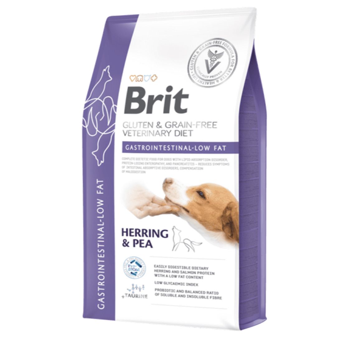 Brit Veterinary Diets GF dog Gastrointestinal-Low fat 2 kg