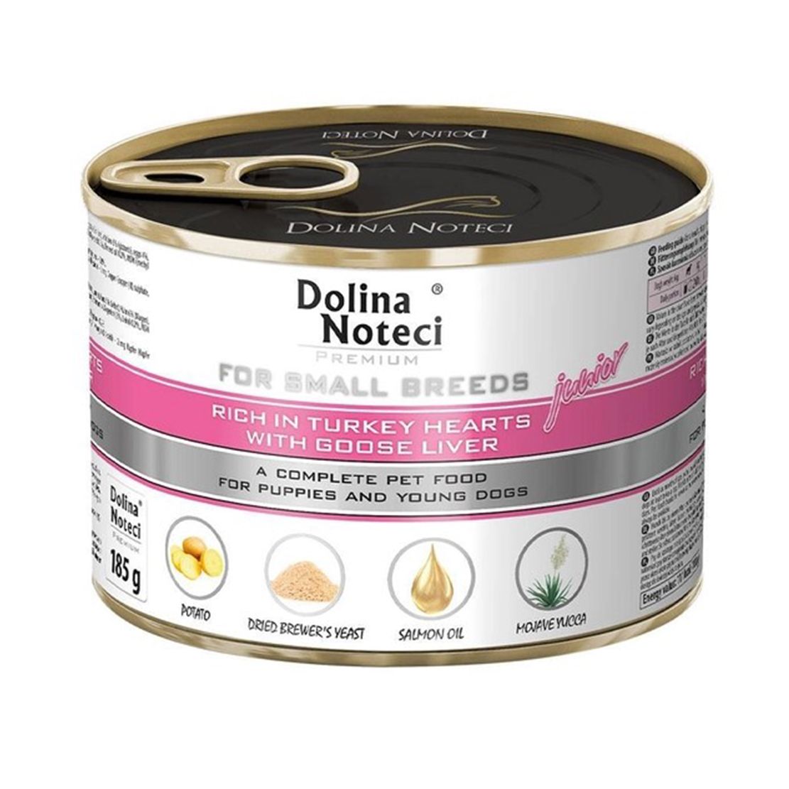Dolina Noteci Premium Junior Small Breed Turkey Hearts & Goose Liver 185 g