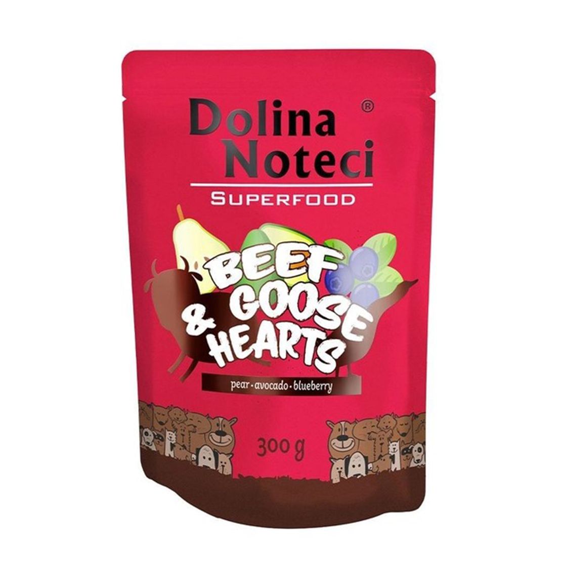Dolina Noteci Superfood Inimi de vită și gâscă 300 g