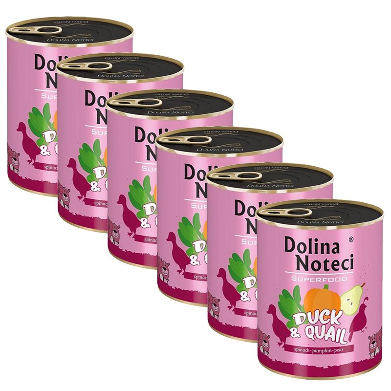 Dolina Noteci Superfood Rață și prepeliță 6 x 800 g