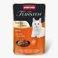 Animonda Vom Feinsten Cat Adult - fileuri de rață și curcan 85 g