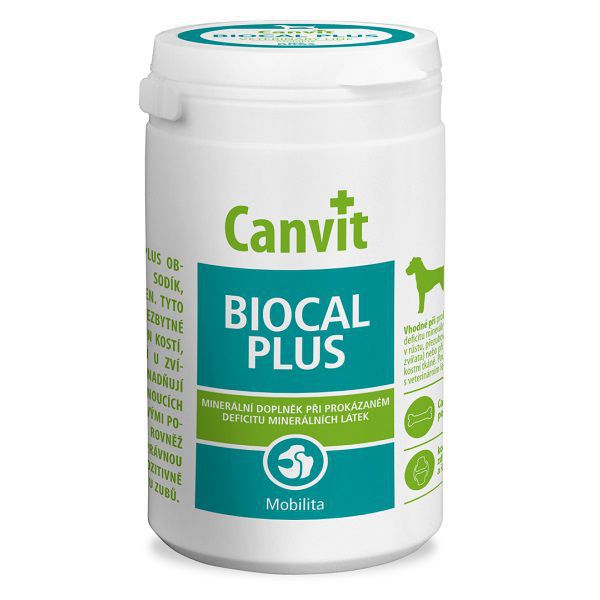 Canvit Biocal Plus - tablete cu calciu pentru câini, 230 tbl. / 230 g