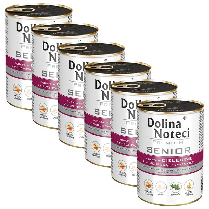 Dolina Noteci Premium Senior Rich in Veal with Carrot & Thyme 6 x 400 g