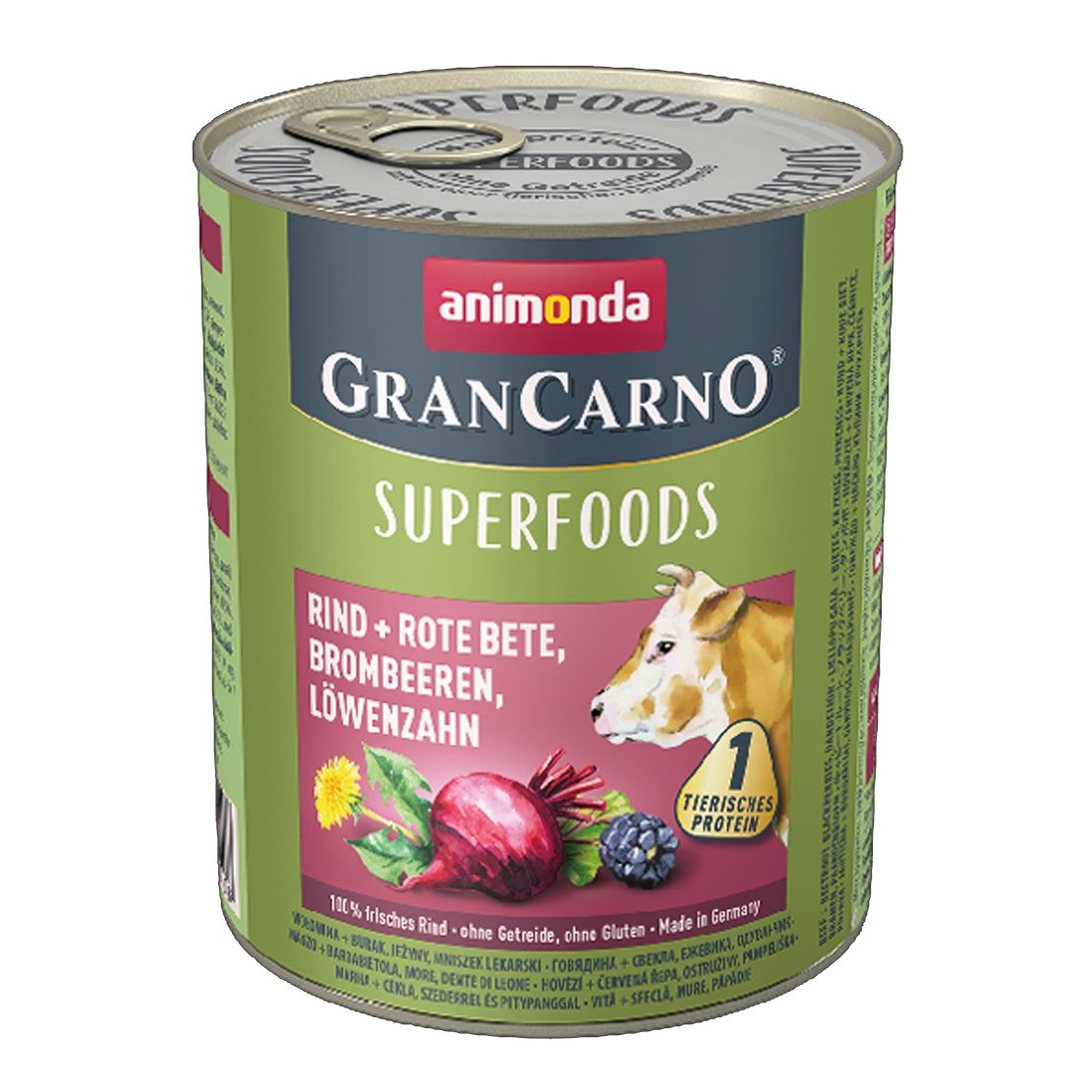 Animonda GranCarno Superfoods - carne de vită + sfeclă 800 g