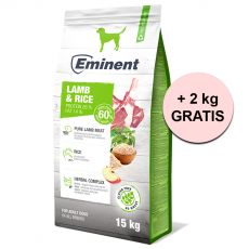 Eminent Lamb & Rice High Premium 15 kg + 2 kg GRATUIT