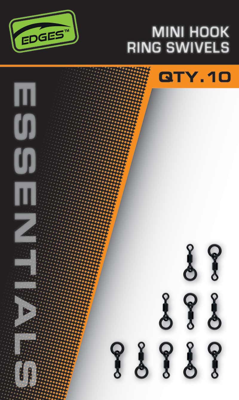 Fox Edges Mini Hook Ring Swivels 10ks