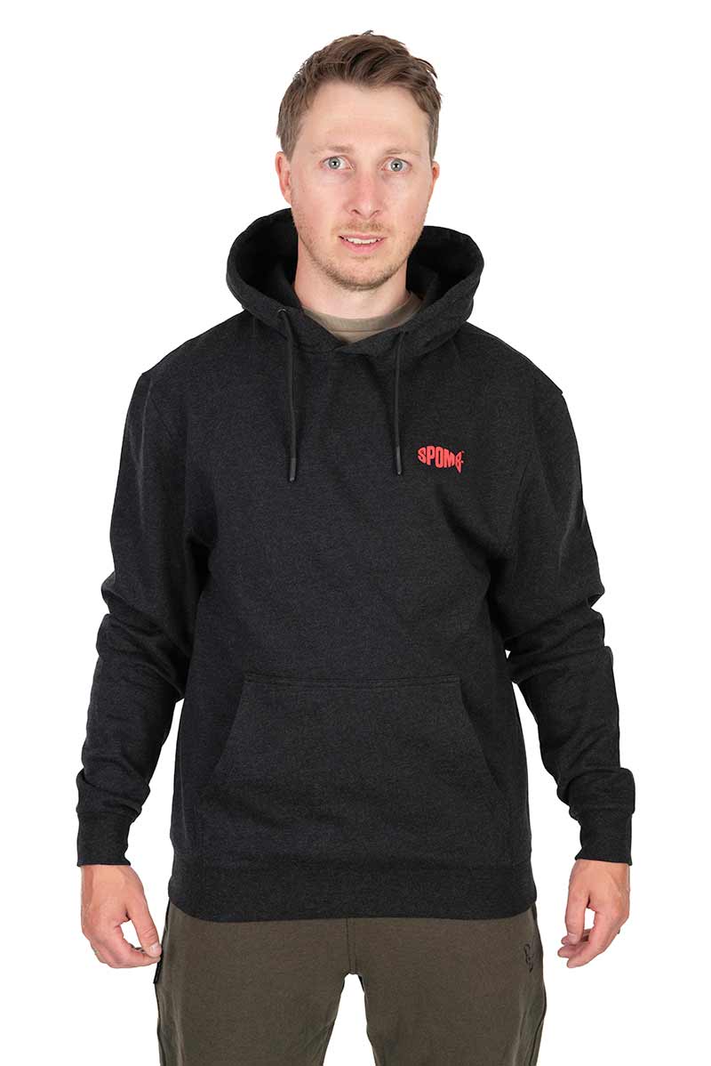 Spomb Black Marl Hoodie Pullover XXL