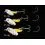 Savage Gear Grub Spinners Silver Yellow, mărimea 1, 3.8g