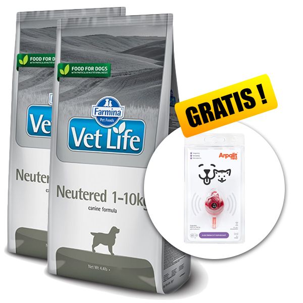 Farmina Vet Life Neutered 1-10 kg Canine 2 x 10 kg + Arpalit NEO GRATUIT