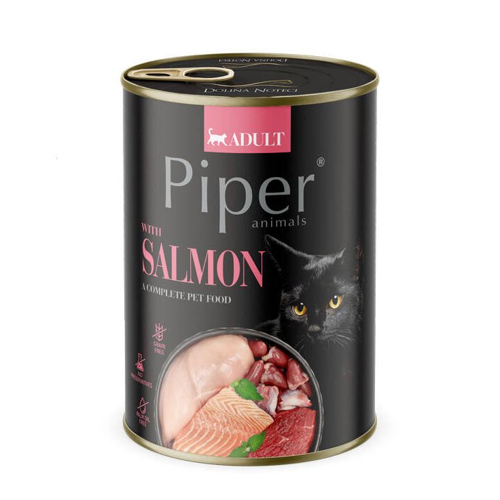 Conservă Piper Cat Adult cu somon 400 g