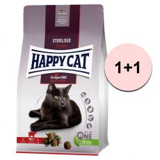 Happy Cat Sterilised Voralpen-Rind / vită 1,3 kg 1+1 GRATUIT