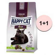 Happy Cat Sterilised Weide-Lamm / miel 1,3 kg 1+1 GRATUIT
