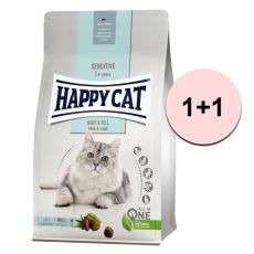 Happy Cat Sensitive Haut & Fell / piele & blană 1,3 kg 1+1 GRATUIT