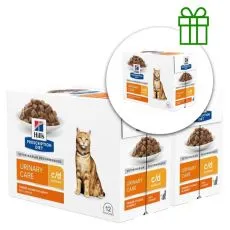 Hill's Prescription Diet Feline c/d MultiCare Chicken 12 x 85 g, 2+1 GRATUIT