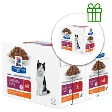 Hill's Prescription Diet Feline i/d AB+ carne de pui 12 x 85 g, 2+1 GRATUIT
