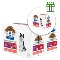 Hill's Prescription Diet Feline i/d AB+ somon 12 x 85 g, 2+1 GRATUIT