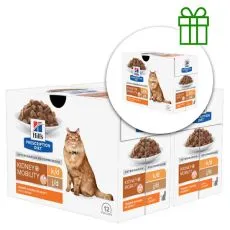 Hill's Prescription Diet Feline k/d + Mobility 12 x 85 g, 2+1 GRATUIT