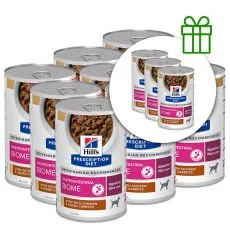 Hill's Prescription Diet Gl Biome Stew &Icirc;ngrijire digestivă conserve pentru c&acirc;ini 354 g, 9+3 GRATUIT