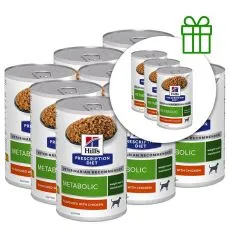 Hill's Prescription Diet Canine Metabolic Chicken 370 g, 9+3 GRATUIT