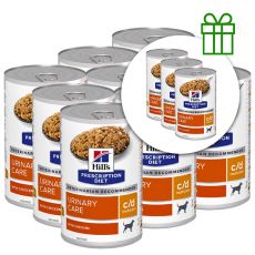 Hills Prescription Diet Canine c/d Multicare Chicken 370 g 9+3 GRATUIT