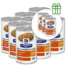 Hills Prescription Diet Canine c/d Multicare Chicken 370 g, 9+3 GRATUIT