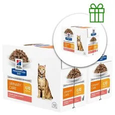 Hill's Prescription Diet Canine c/d Multicare Salmon 12 x 85 g, 2+1 GRATUIT