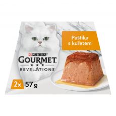 GOURMET Revelations pateu moale cu pui și sos 2 x 57 g