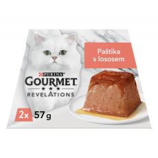 GOURMET Revelations pateu moale cu somon și sos 2 x 57 g