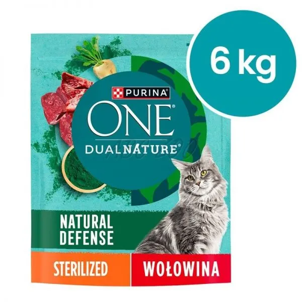 Purina ONE Dual Nature Sterilcat cu carne de vită și spirulină 750