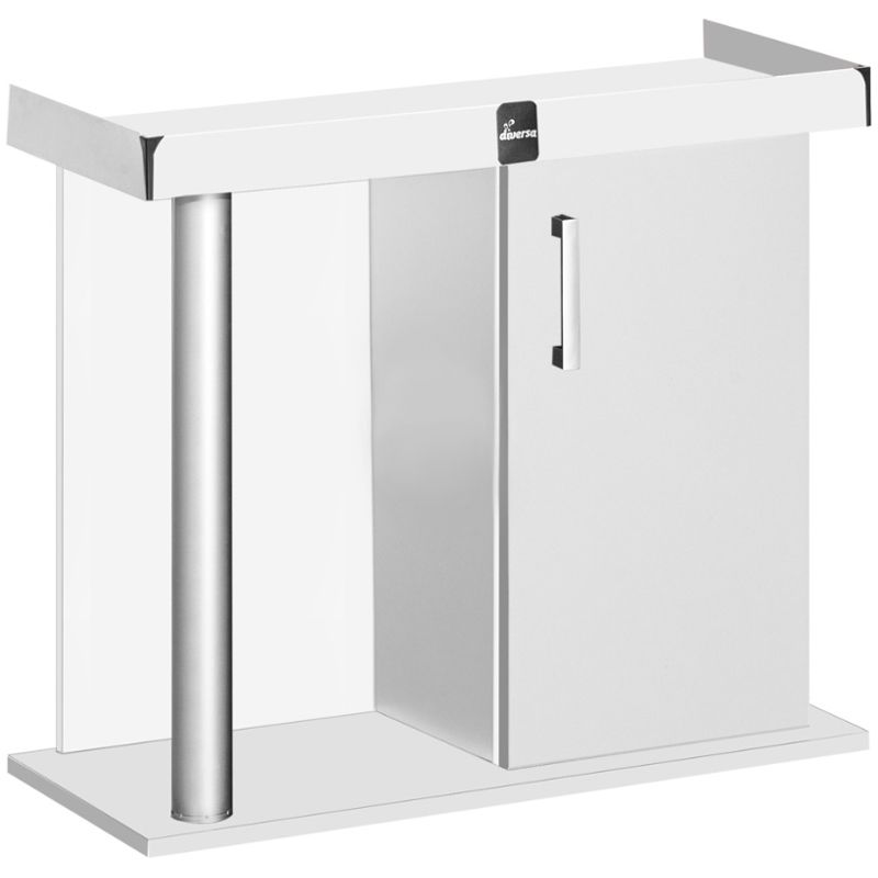 Birou pentru acvariu COMFORT 80x35x67 cm DIVERSA – ALB