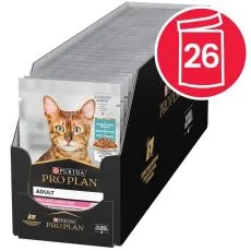 PURINA PRO PLAN CAT DELICATE DIGESTION Pește de mare 26 x 85 g