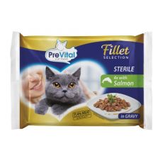 PreVital Fillet Selection Sterile somon în sos 4 x 85 g