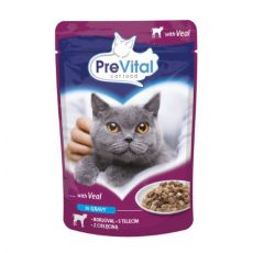 PreVital Cat Capsule cu vițel în sos