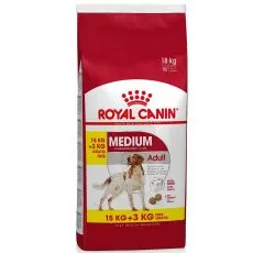 ROYAL CANIN MEDIUM ADULT 15 kg + 3 kg